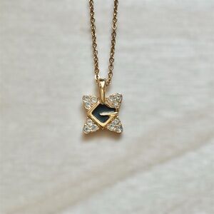 Givenchy Logo G Gold Plated Necklace